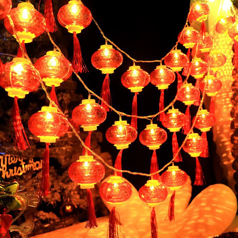 小灯笼农村小红灯笼新年结婚彩灯串灯大门室内布置春节过年装饰灯