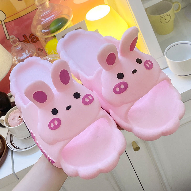 Girls' Rabbit Soft Bottom Comfortable Home Slippers Children's Indoor Bathroom Bath Cartoon Children Slippers Wholesale