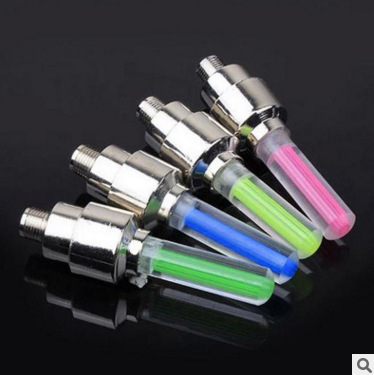 Bicycle Air Nozzle Lamp Mountain Bike Air Valve Light Hot Wheels Bicycle Accessories Light Stick Wheel Tire Light
