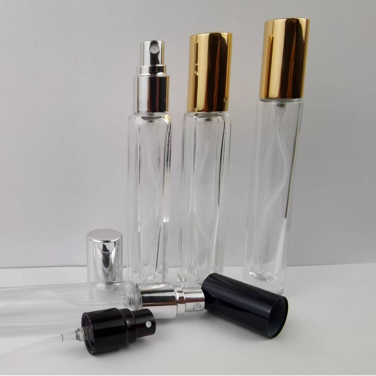 10ml香水瓶透明螺口小样分装瓶圆柱玻璃喷雾瓶迷你厚底空瓶-阿里巴巴