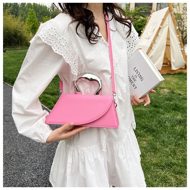 Trendy Women's Bags Korean Style Cute Handbag Bag Women's Bag Shoulder Crossbody Niche Exquisite High-Grade Light Luxury Dinner Bag