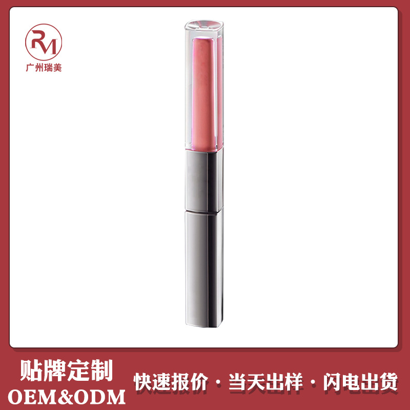 双头唇釉ODM贴牌水雾镜面双质地包设计15天出货支持唇釉来样调色