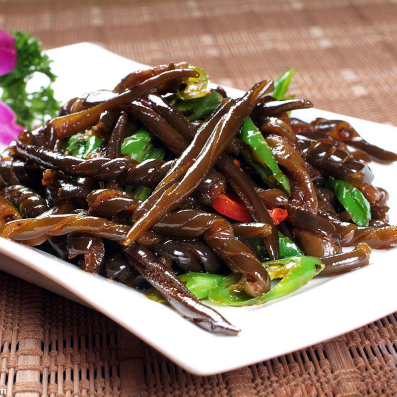 笋干海茸丝极新海冰凉拌菜料理即食海茸条素食下酒菜亚马逊