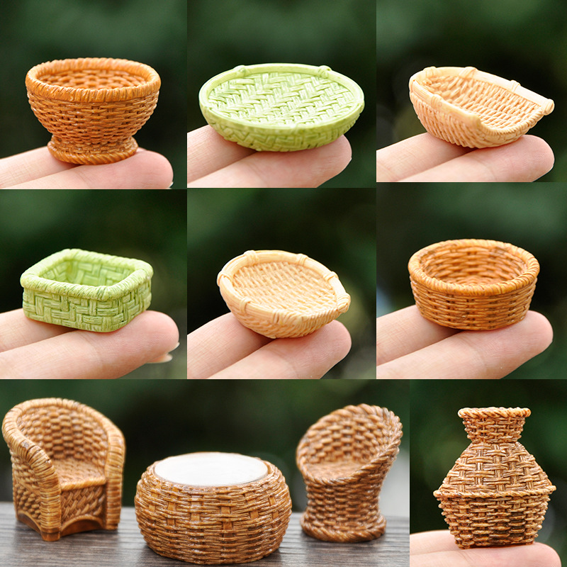 仿真迷你劳动工具树脂模型工艺品小摆件创意DIY微景观造景装饰品