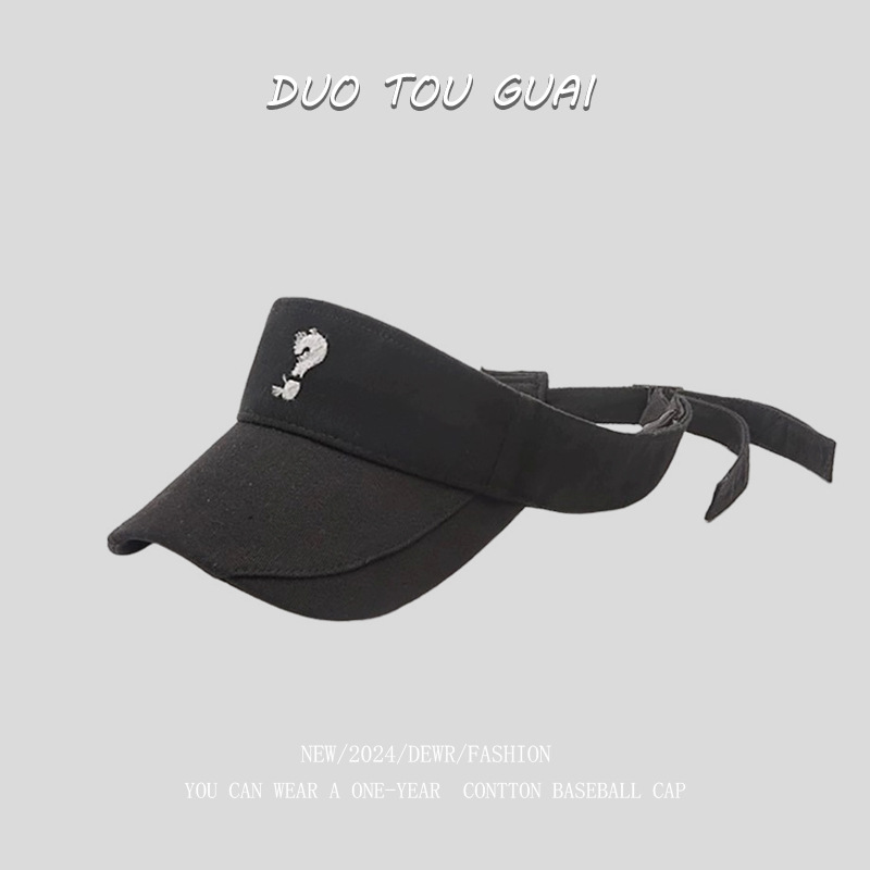 帽子女夏季遮阳帽海边度假休闲水洗牛仔布太阳帽韩版