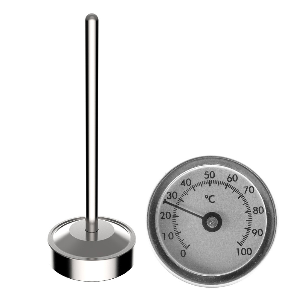 Pointer Type Water Cup Thermometer Stainless Steel Mechanical Probe Type Vacuum Cup Food Thermometer Chart Waterproof