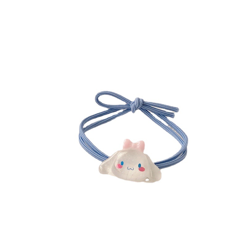 Transparent Cartoon High Elastic Hair Rope Pacha Dog Ins Girl Heart Couple Cute Headwear Hair Ring Small Rubber Band