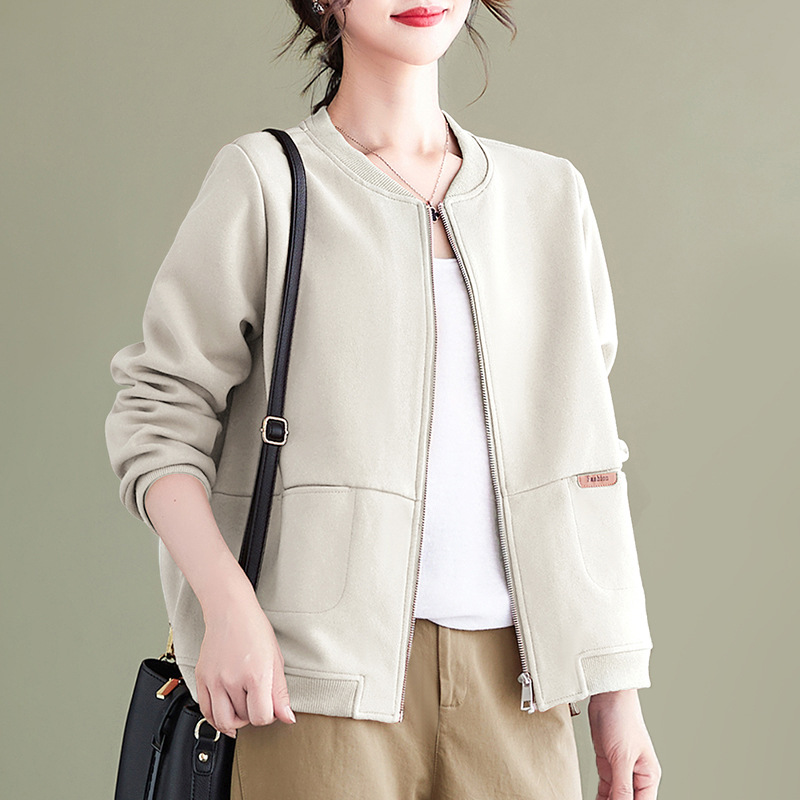 短款休闲外套女士新款春秋季棒球服宽松工装夹克运动百搭上衣