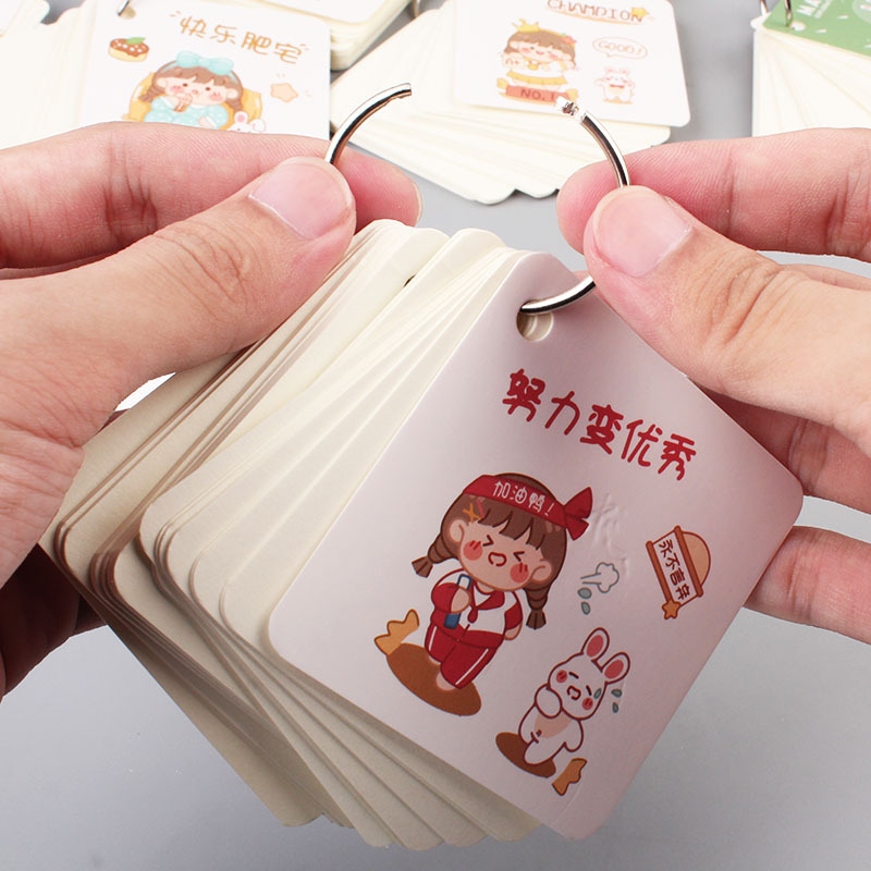 Creative Japanese Korean Cartoon Style Mini Buckle Books Iron Hoop Loading and Unloading Student Shorthand Notebook Small Notebook Wholesale