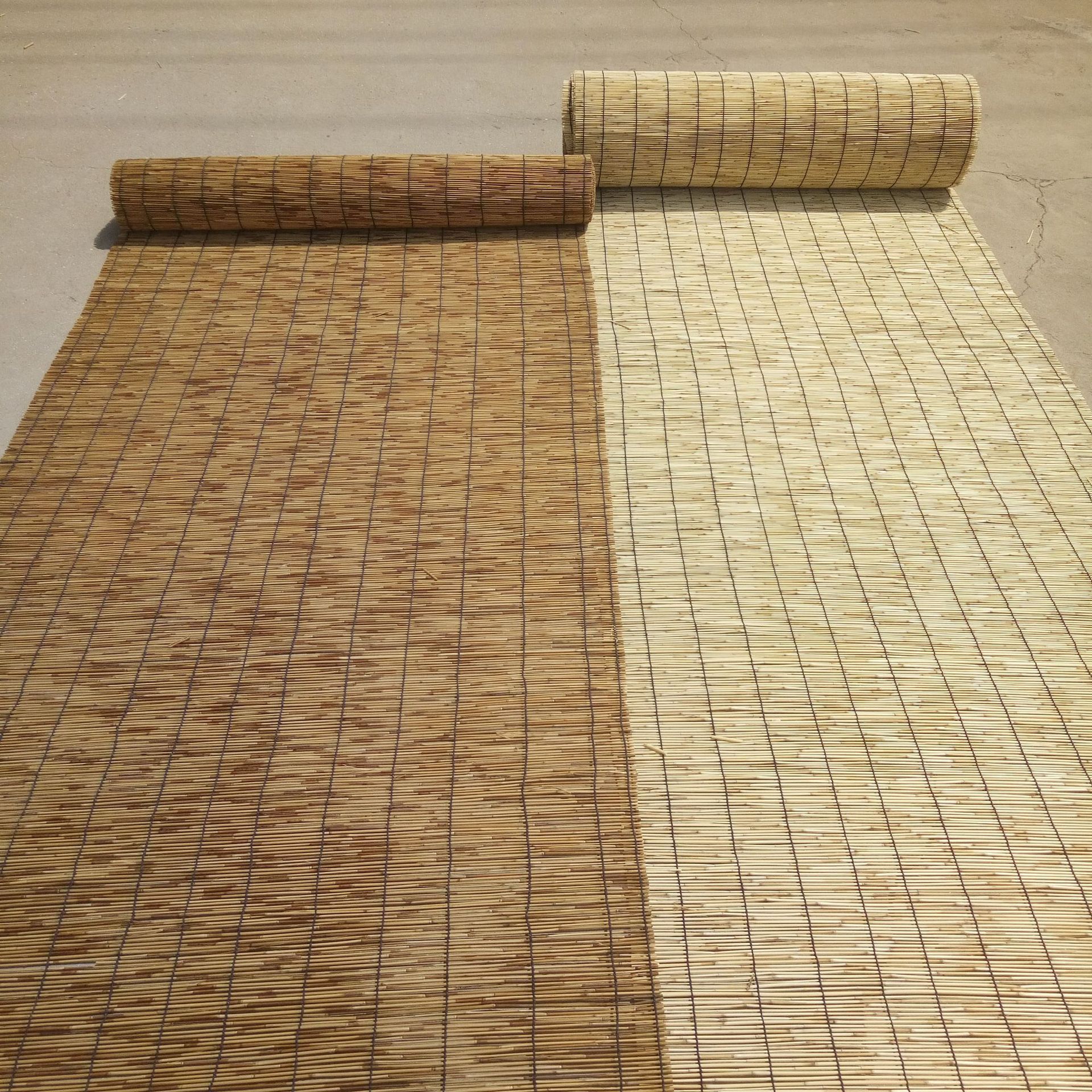 芦苇帘子大卷30米芦苇帘子大卷帘遮阳草帘竹帘芦苇席墙面装饰装修