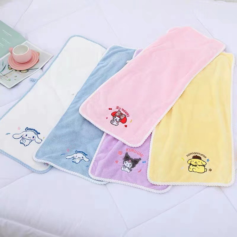 Sanrio Towels Laurel Dog Melody Clow M Pom Pom Purin Series Coral Fleece Towels