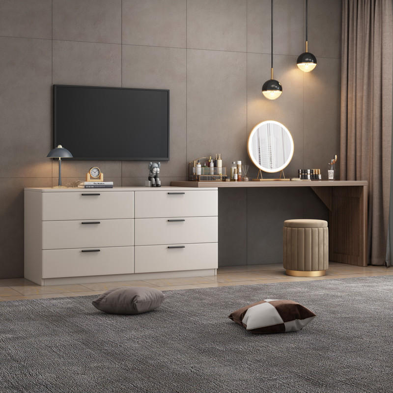 斗柜卧室梳妆台收纳柜一体现代简约收纳柜轻奢高级五斗柜意式柜子