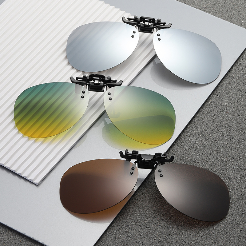蛤蟆款偏光夹片墨镜太阳镜夹片偏光男女司机镜近视眼镜夹片批发