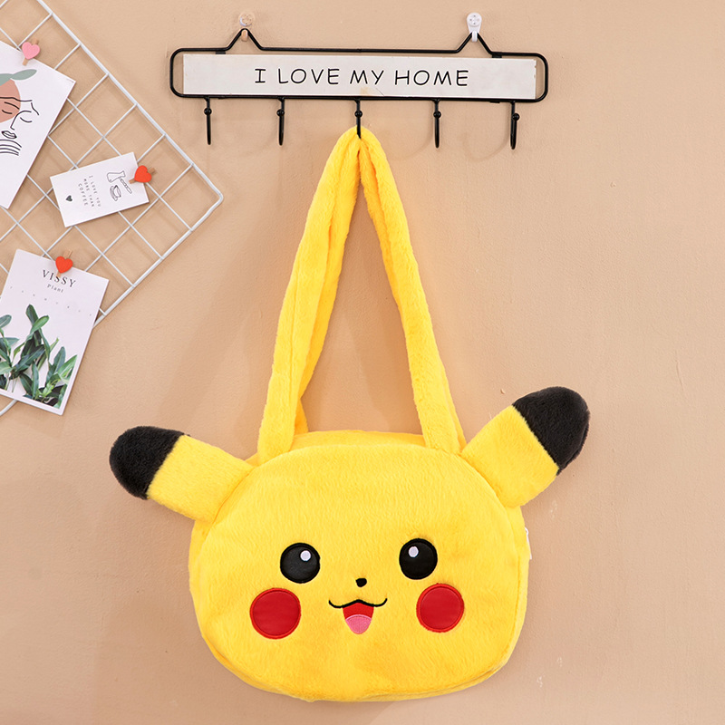 Cute Cartoon Children's Bag 2022 New Furry Portable Large Capacity Small Shoulder Bag Lunch Bag