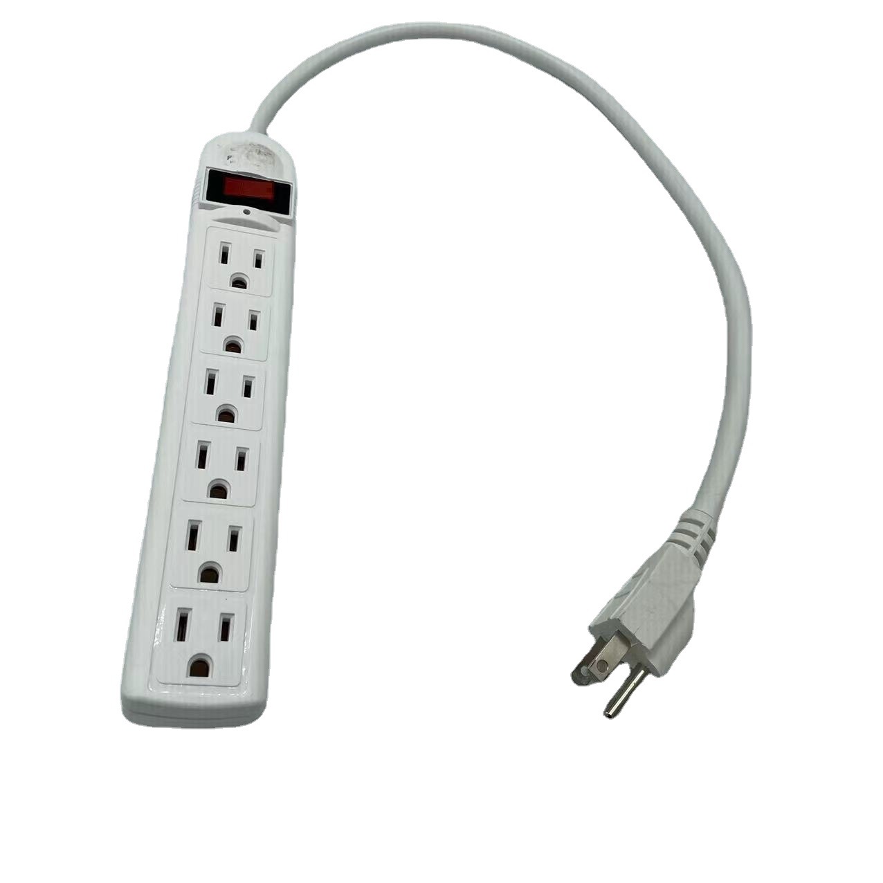 美标美式三芯插头6位插排插线板125v美国日本转换拖线板