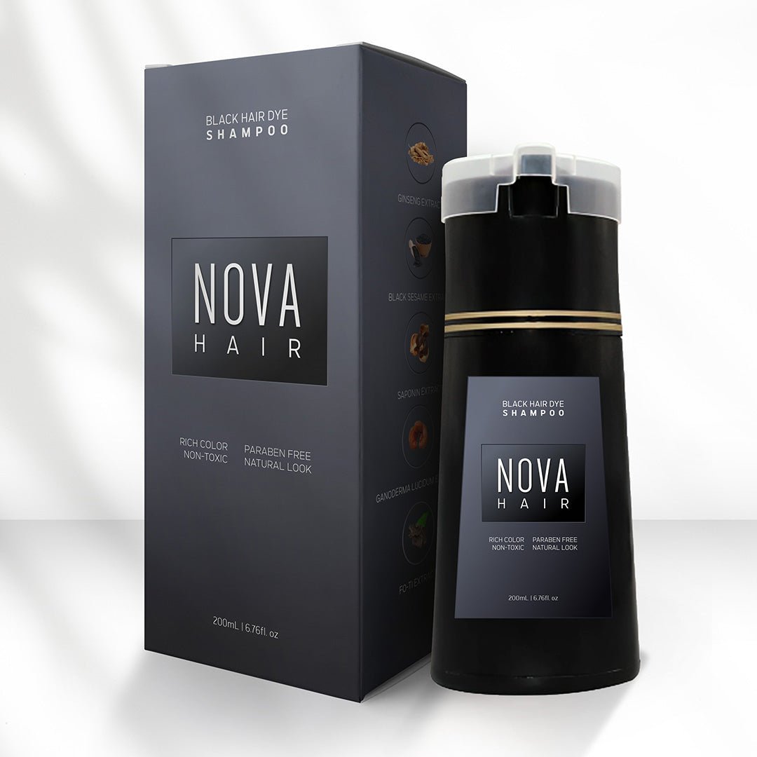nova hair dye shampoo染发剂快速上色洗发膏温和一洗彩染发膏