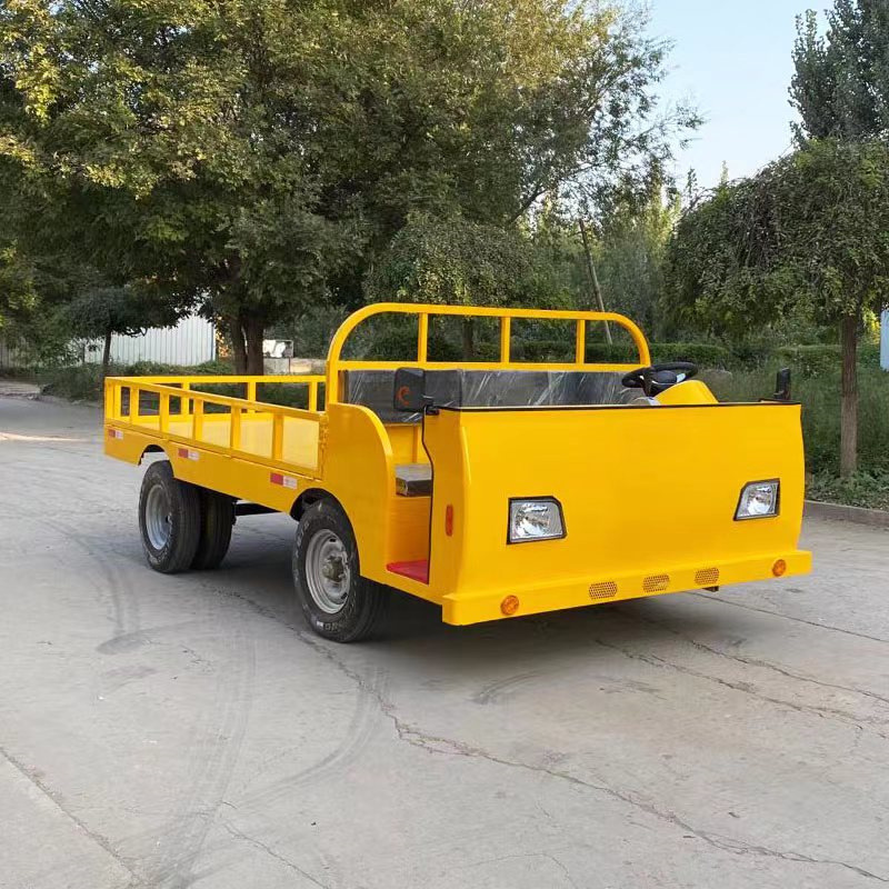 厂家直供电动平板拖车 厂区物料电动转运车 按需定制一体式转运车