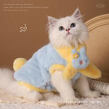 猫咪衣服秋冬保暖布偶德文小猫马甲冬装棉衣加绒冬天猫猫宠物冬季
