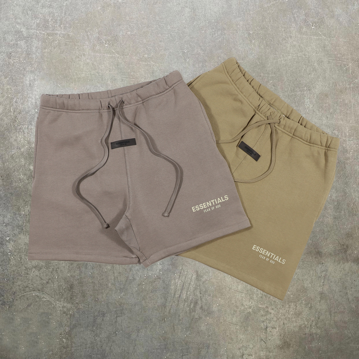 22新款fear of god fog essentials植绒短裤高街宽松美式休闲裤子