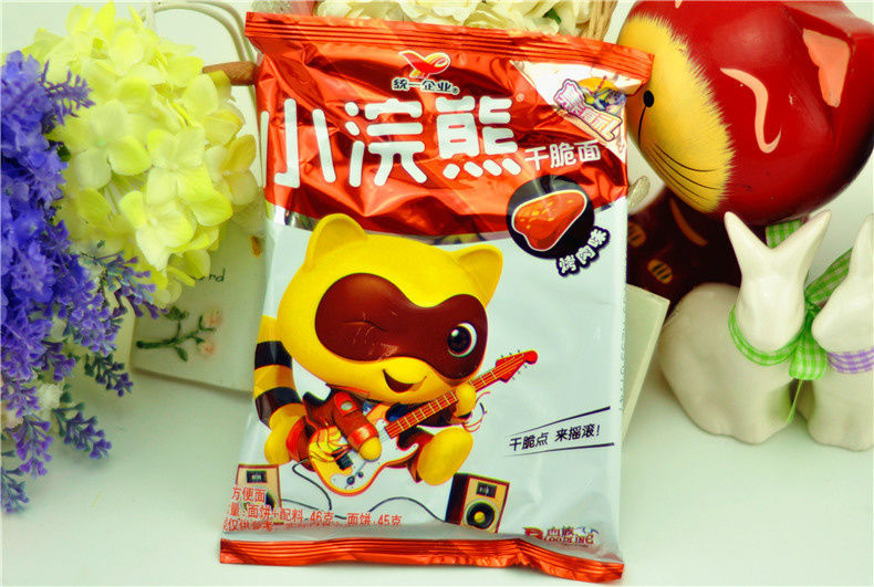 统一小浣熊干脆面30袋装整箱80后怀旧捏碎干吃即食香脆面膨化零食