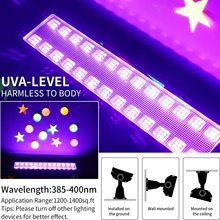 厂家直销UV灯条灯紫光洗墙灯100W宽压LED泛光灯万圣节荧光灯派对