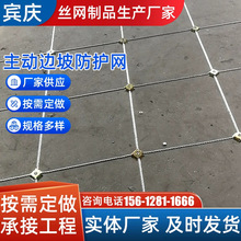 定制RX被动边坡防护网缠绕型环形网落石防护钢丝绳网主动防护网