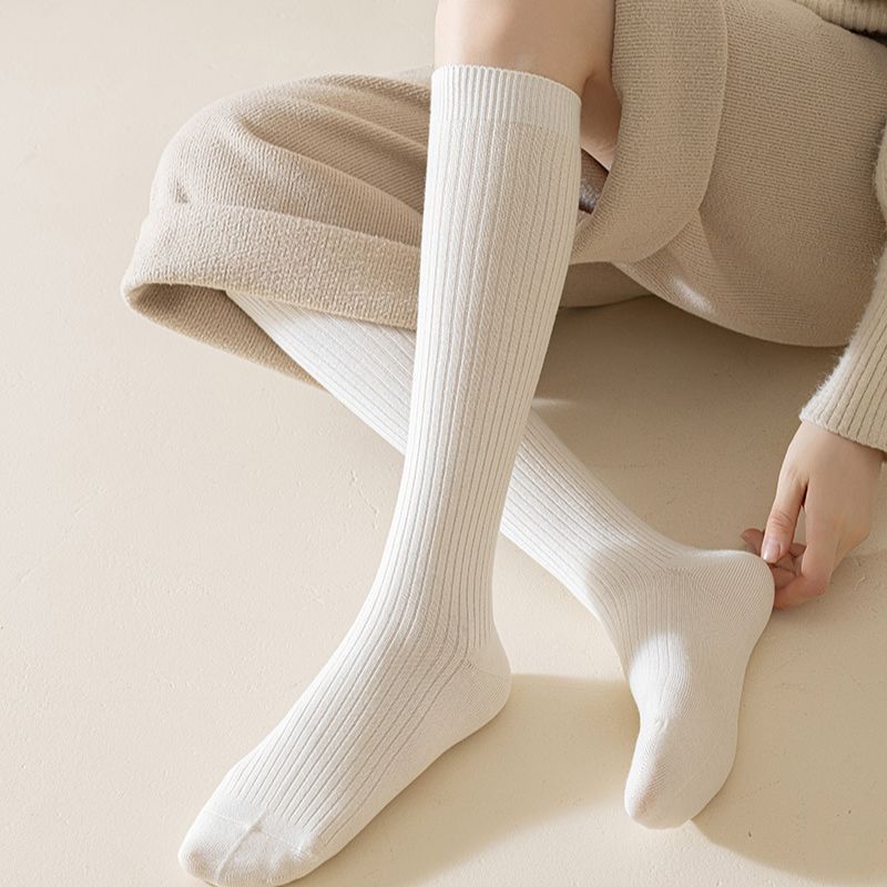 New Socks Women's Wool Socks Warm Breathable Stockings Fashion Korean Style Knee Socks Non-Slip Autumn and Winter Women's Socks