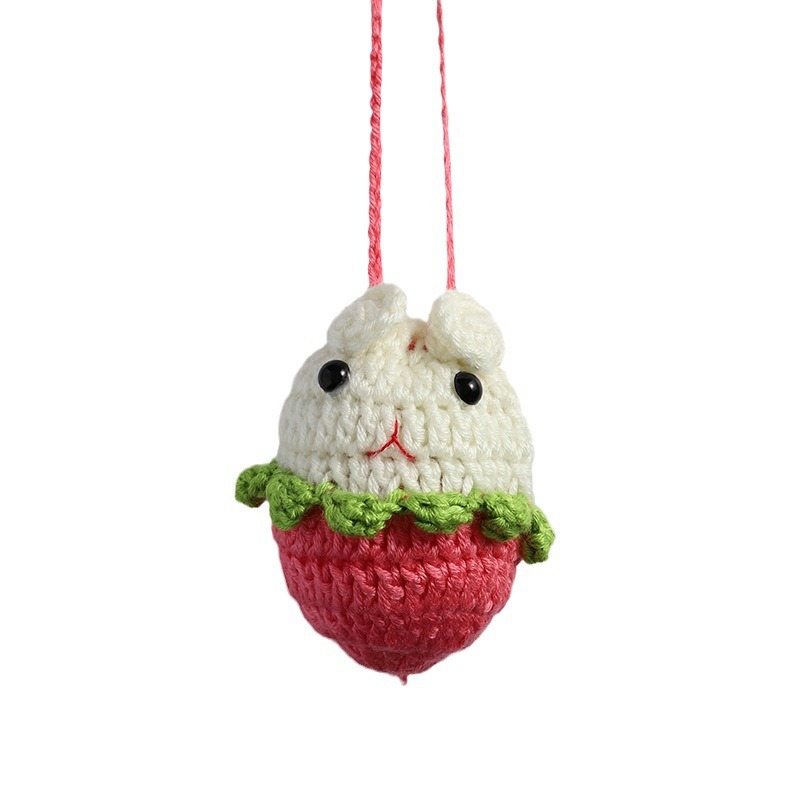 lixia egg pocket finished product kindergarten children's halter egg bag handmade crochet egg net pocket wool egg net wholesale