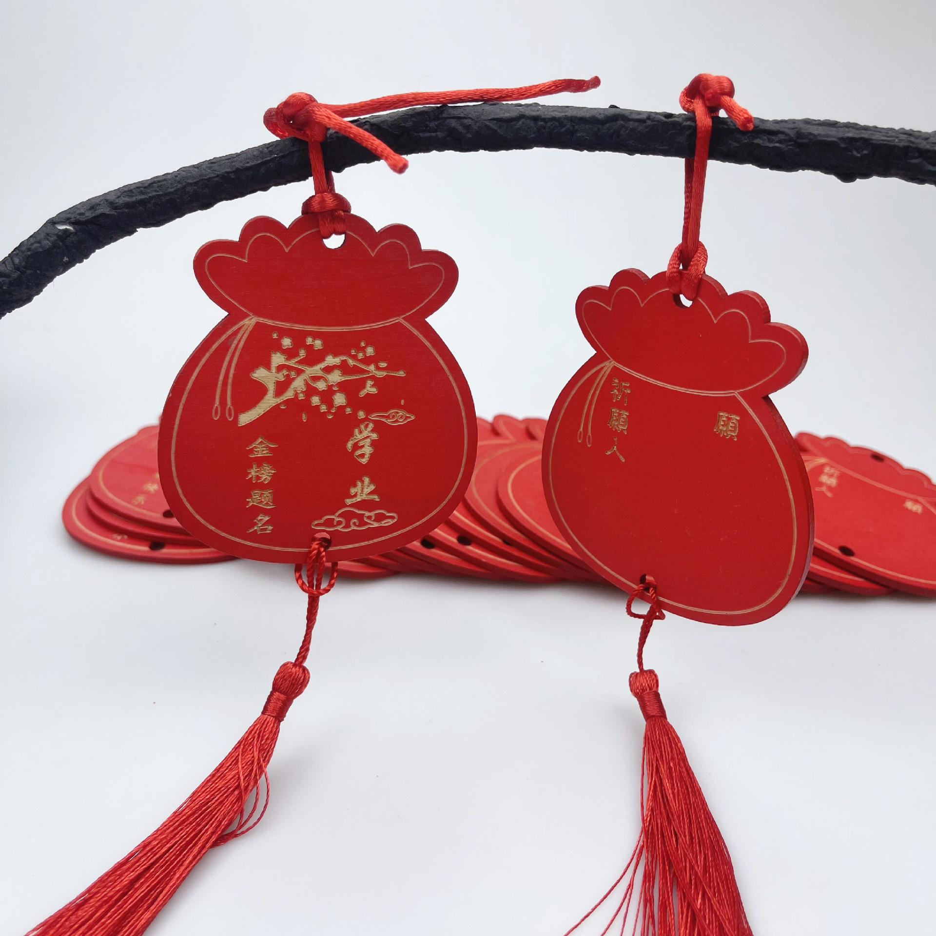 贺卡木吊牌活动装饰牌刻字民宿装饰木牌许愿牌祈福牌装饰挂牌木牌公司