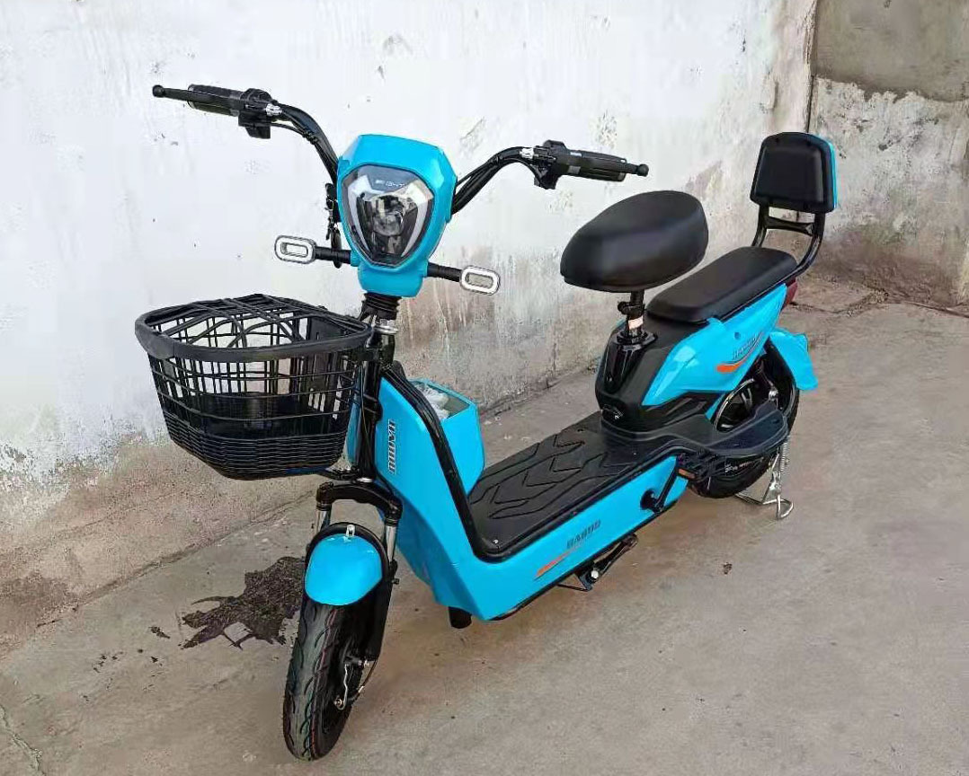 跨境工厂金鹰电动自行车 多色可选双人电瓶车成人脚踏电动车批发