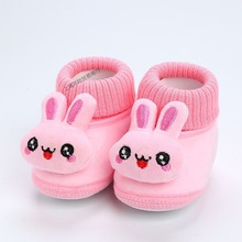 棉鞋加绒加厚婴幼儿0-6-12个月软底防滑男女宝宝鞋小宝宝鞋子