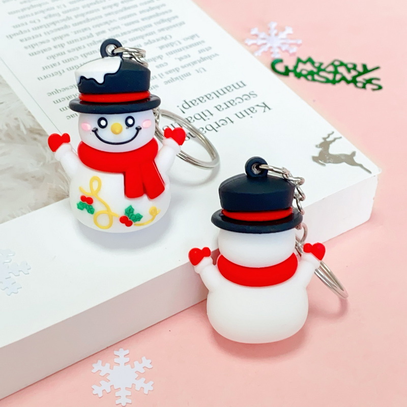 2024 Brand New Christmas Theme Series Cartoon Key Button Christmas Tree Decoration Pendant Christmas Party Small Gift