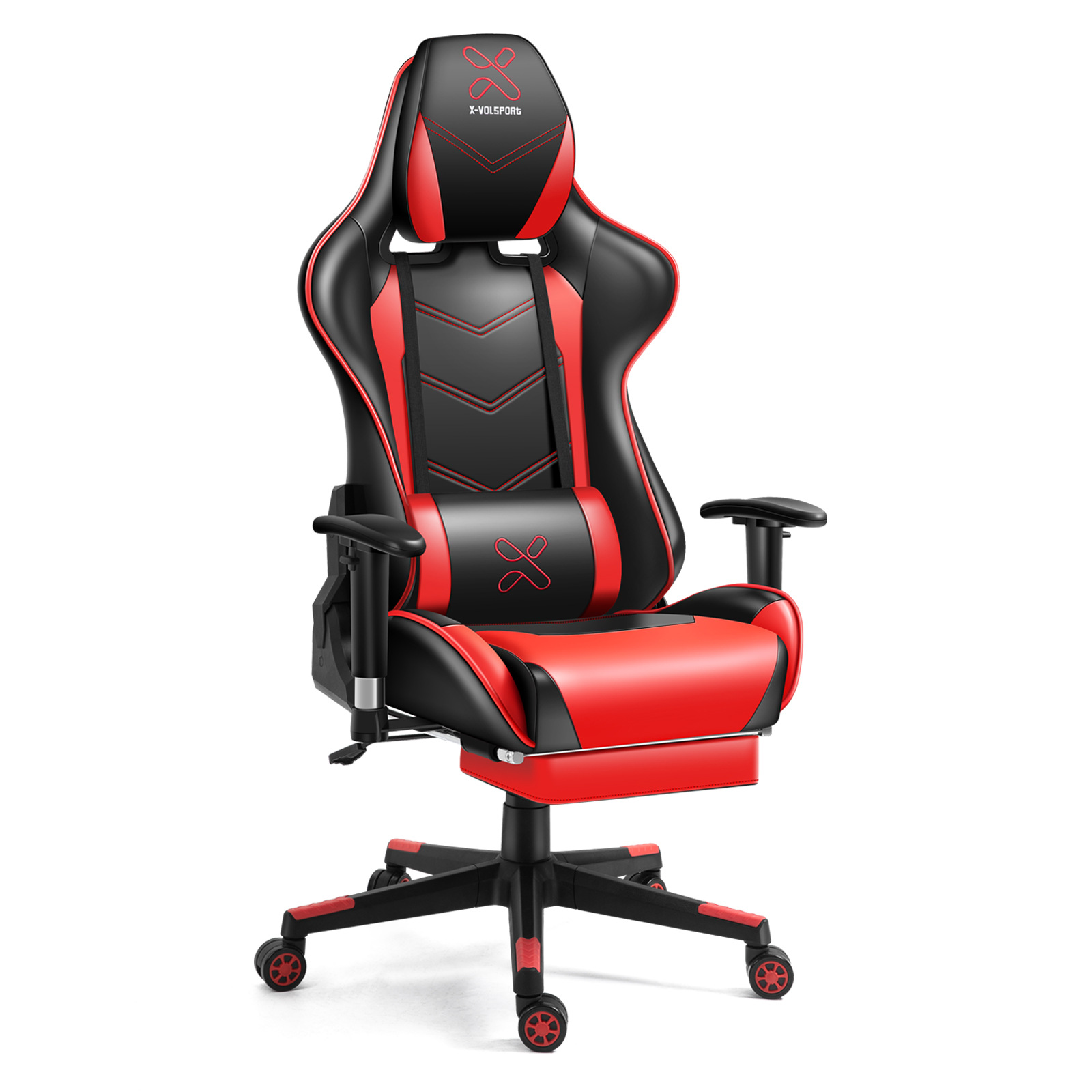 网咔pu按摩usb可躺带脚托午休椅电竞椅升降旋转办公椅子定做颜色