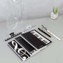 2021新款音符笔记本套装学生钢琴乐谱夹子奖励生日文具手提袋礼形