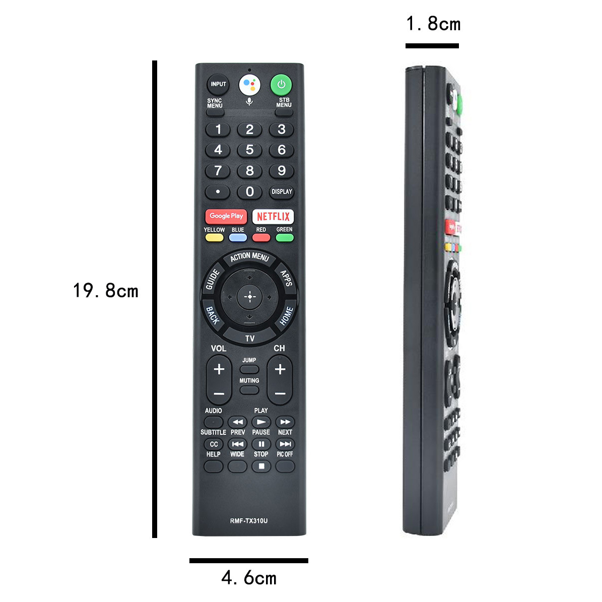 rmf-tx310u 适用sony电视机语音遥控器 xbr-43x800g xbr-75x800g
