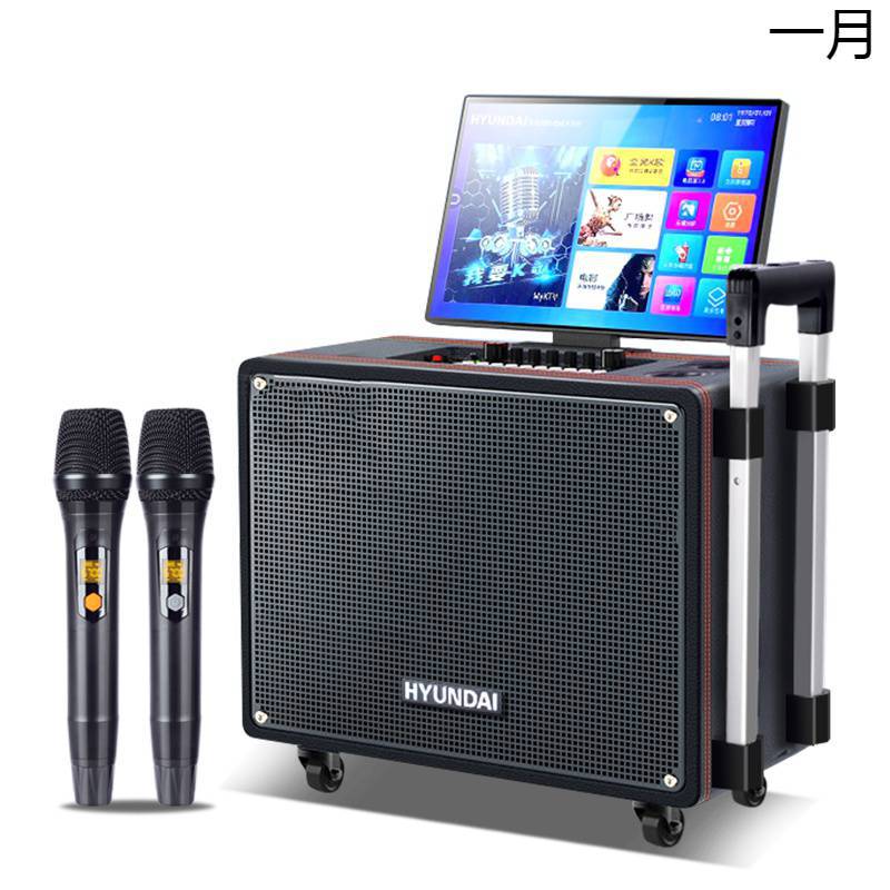 现代 家庭ktv音响套装点歌触摸屏一体机家用卡拉ok电视k歌音箱