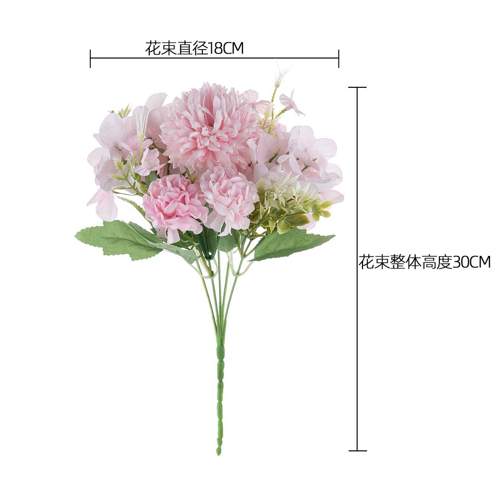 Dandelion Hydrangea Bouquet Small Handle Bunch Artificial Flower Artificial Flower Green Plant Wholesale Decorative Crafts Mw66668