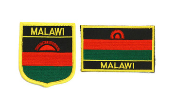 马拉维 国旗刺绣布贴 malawi flag embroidered iron on patch