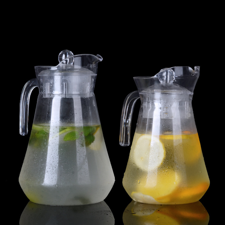 亚克力塑料冷水凉水果汁壶家用餐厅酒吧鸭嘴扎壶大容量柠檬扎壶