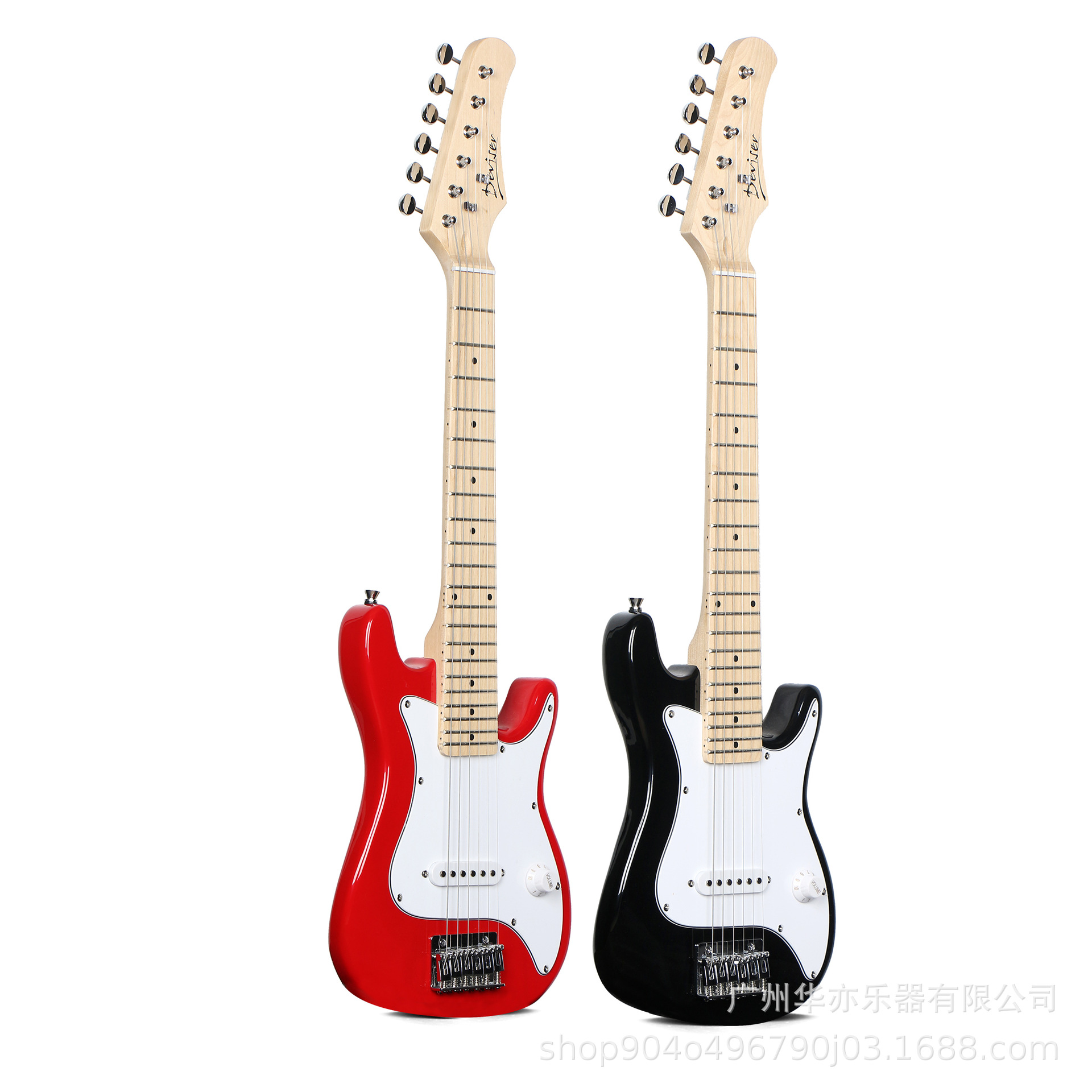 跨境 儿童电吉他30寸电吉它迷你旅行吉他 30寸st电声吉他 非玩具