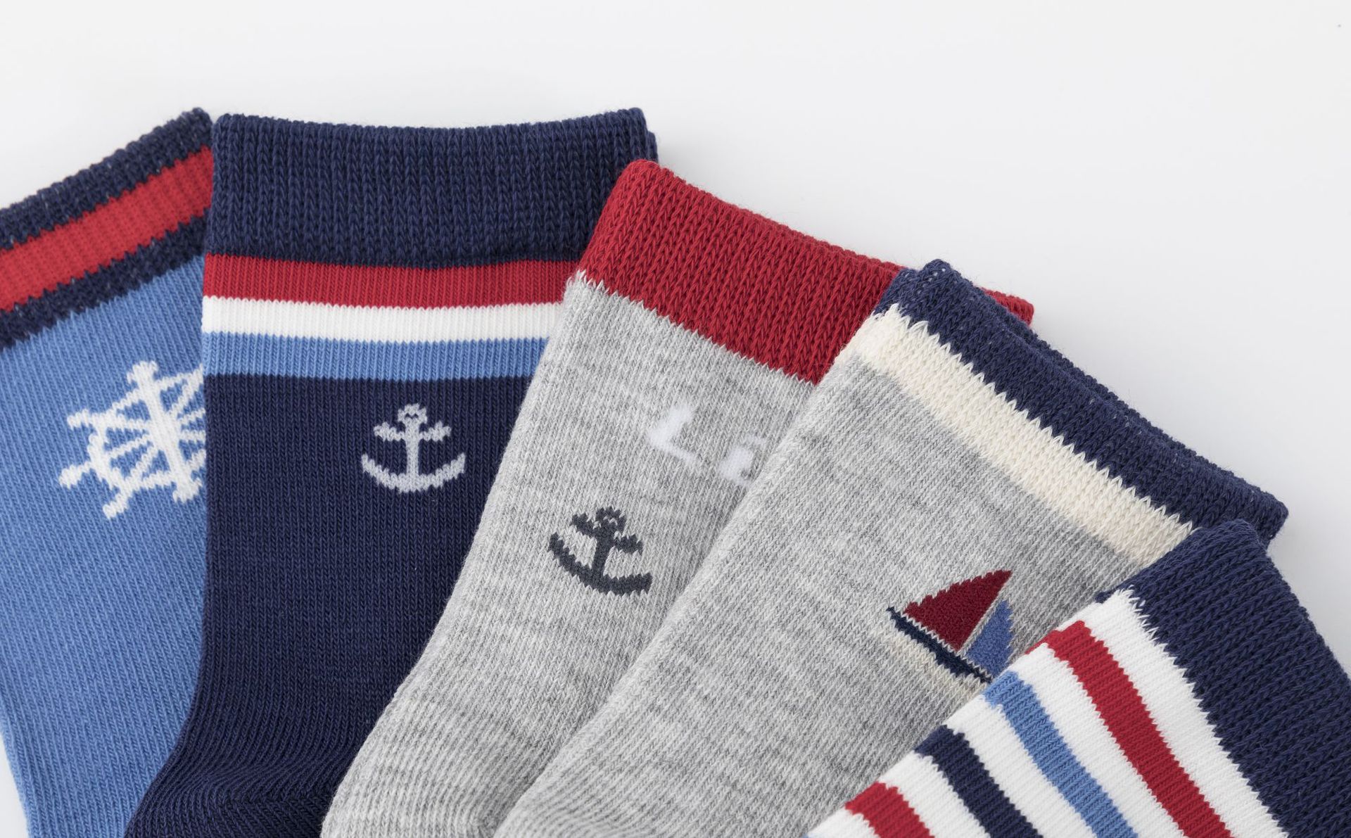 弟弟妹妹儿童袜子海军航海中筒袜大童男童男孩秋季宝宝袜秋冬批发