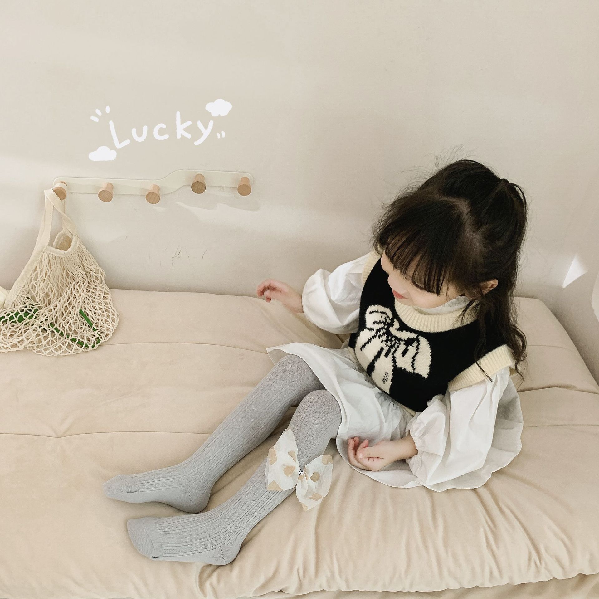 Girls' Leggings Spring Autumn Thin Outerwear Sweet Princess Style Children's Leggings New Lace Jumpsuit Girls