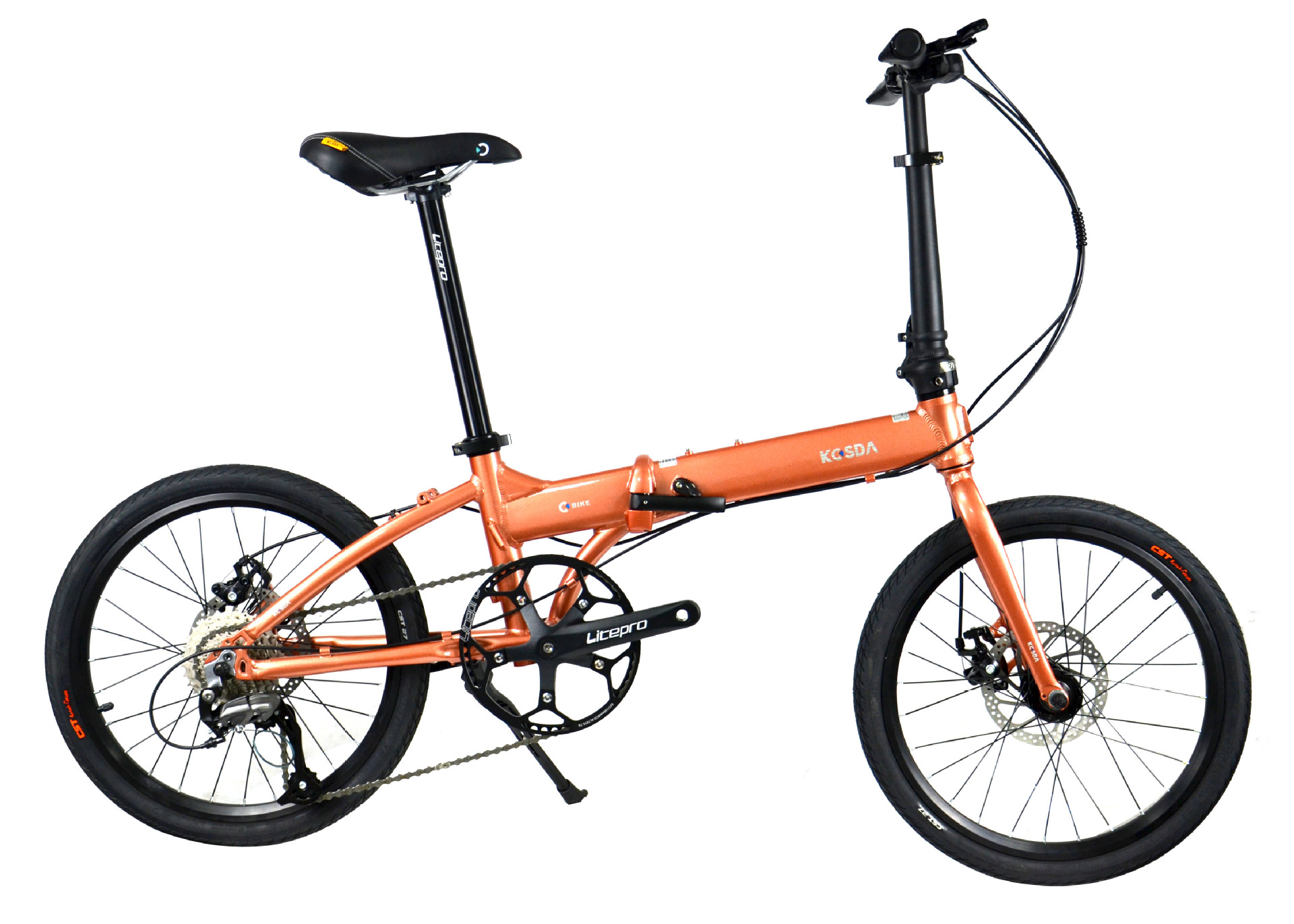折叠自行车 kosda成人 男女 超轻 便携 20寸铝合金 9速 自行车