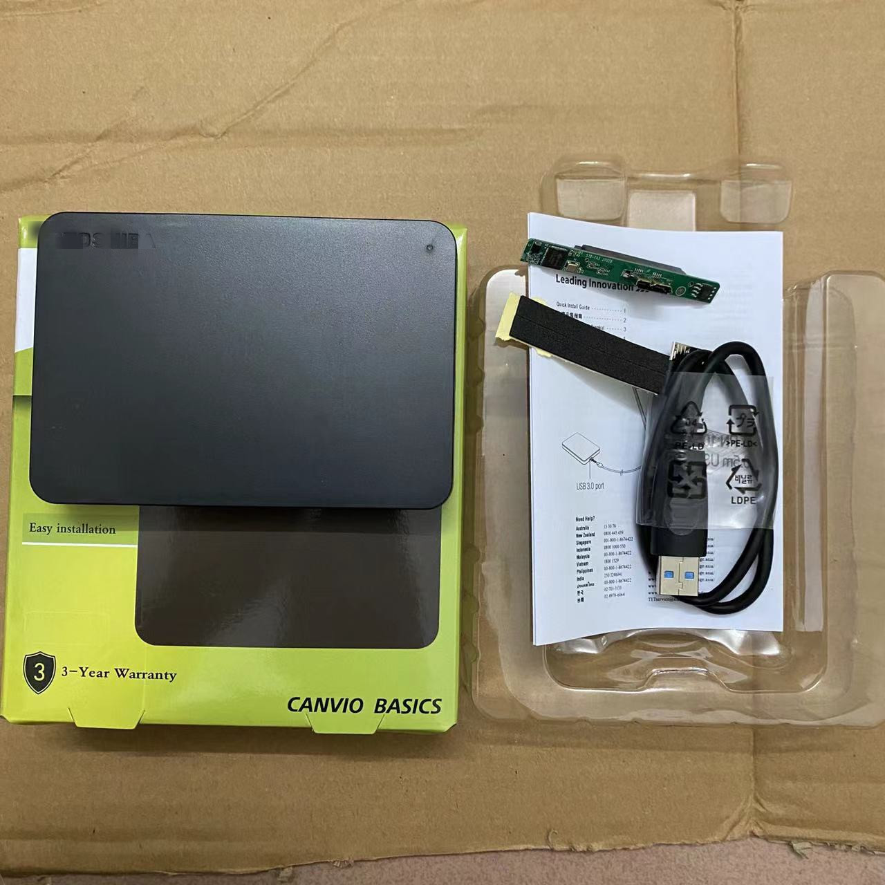 适用于东芝西数移动硬盘盒2.5寸sata固态机械希捷笔记本串usb3.