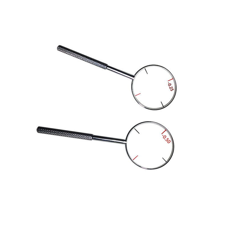 交叉圆柱镜配镜工具柱镜眼睛散光镜片验光插片25度或50柱镜镜片箱