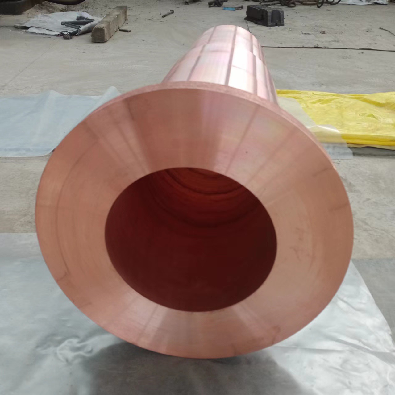 锻造紫铜套t2铜套紫铜法兰套价格加工铸造线圈骨架铜套精坯