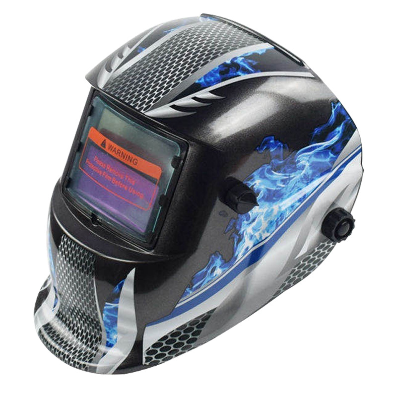 107 Solar Auto Darkening Welding Helmet Welder Protective Head-Mounted Paint Decal Flame Welding Helmet