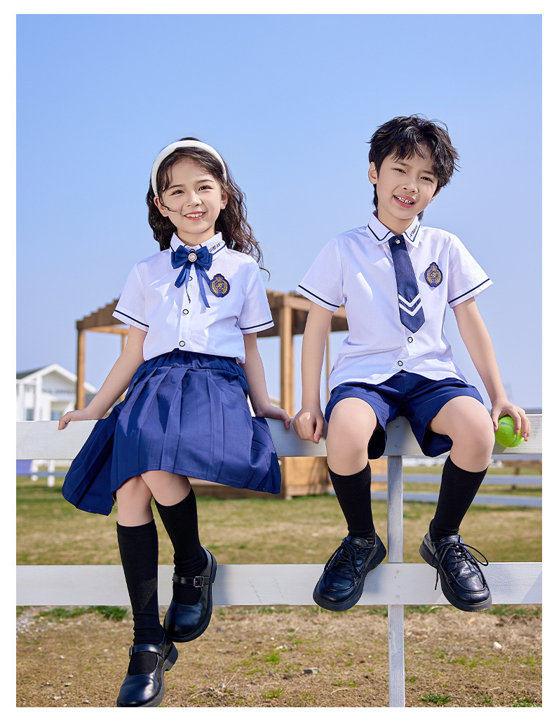 小学生校服英伦风夏季儿童班服主持六一儿童节演讲幼儿园园服演出