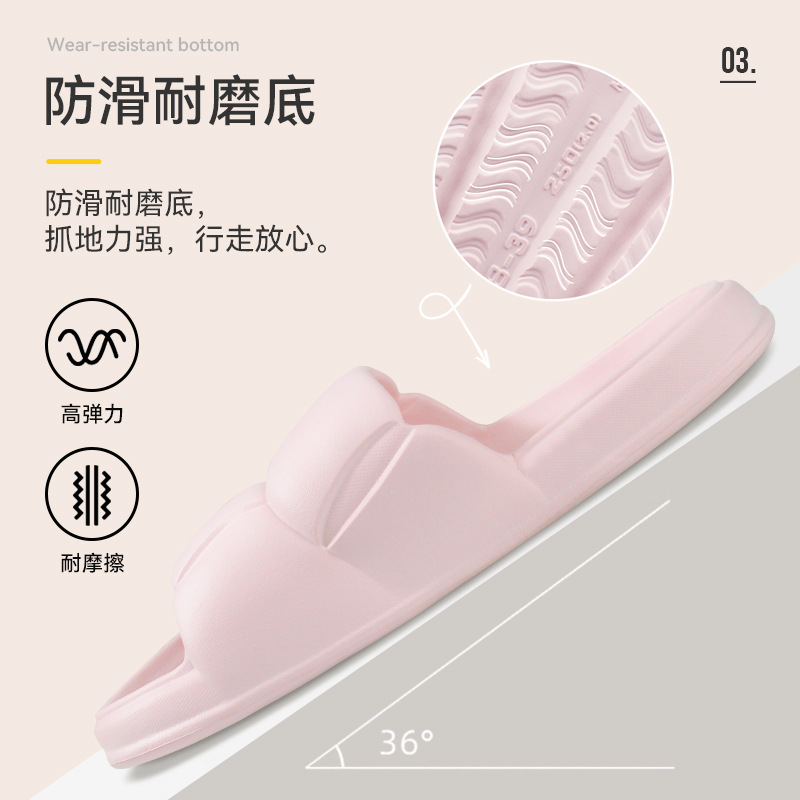 Eva Slip-on Slippers for Women Summer Outdoor Wear Home Bathroom Deodorant and Non-Slip Indoor Couples Sandals Wholesale