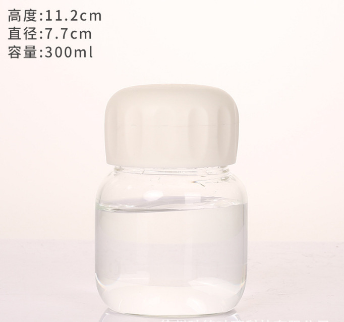 Internet Celebrity Chubby Cup Borosilicate Glass Shake Cup with Scale Coffee Cup Portable Mini Cute Water Glass